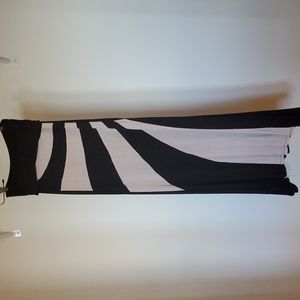Black & Cream Maxi Skirt